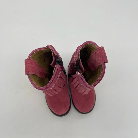 Infant Smokey mountain PINK cowgirl fringe boots size 3 NEW - Picture 3 of 5